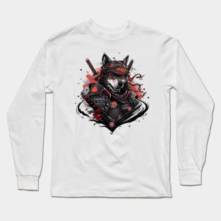 samurai dog Long Sleeve T-Shirt